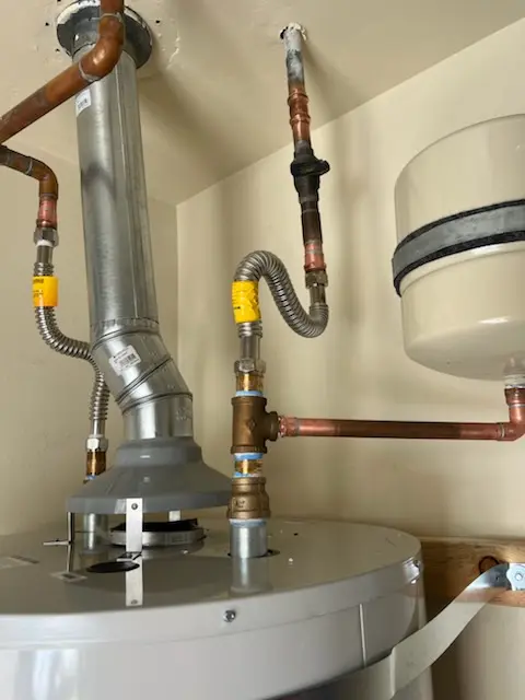 Water heater installation and plumbing repair in Gipsy